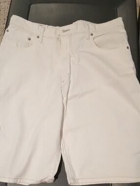 Men's  Levi's White Cotton Casual Pants